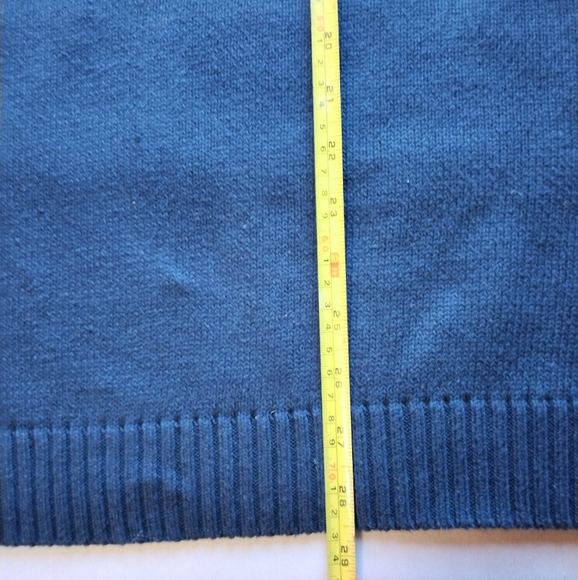 Gant Men's V Neck Pullover 100% Cotton  Blue Size XXL - Picture 11 of 12
